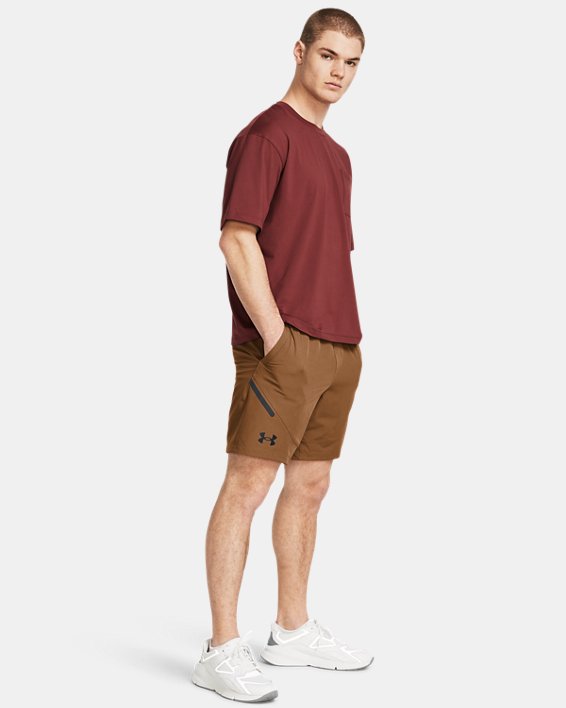Men's UA Unstoppable Shorts in Brown image number 2